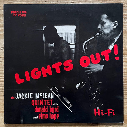JACKIE McLEAN QUINTET / LIGHTS OUT on Prestige - Japan MONO LP SMJ-6590