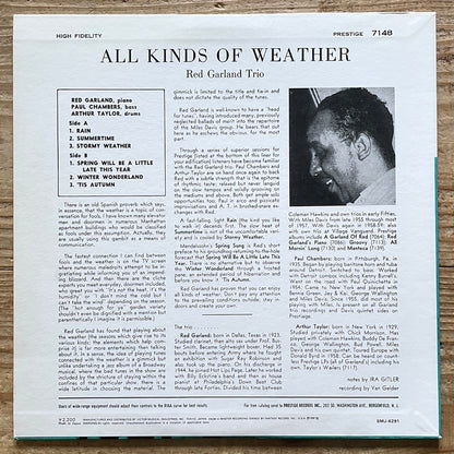 RED GARLAND TRIO / ALL KINDS OF WEATHER on Prestige - Japan MONO LP SMJ-6291