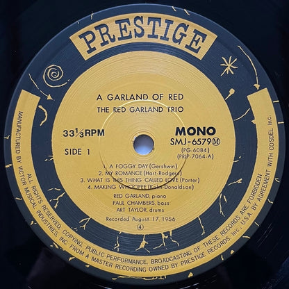 RED GARLAND TRIO / A GARLAND OF RED on Prestige - Japan MONO LP SMJ-6579