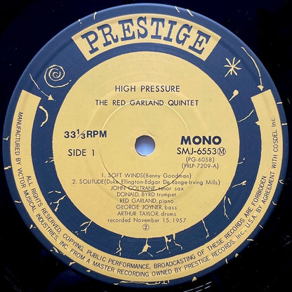 RED GARLAND QUINTET feat. JOHN COLTRANE / HIGH PRESSURE on Prestige - Japan MONO LP SMJ-6553
