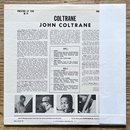 JOHN COLTRANE / COLTRANE on Prestige - Japan MONO LP SMJ-6547 obi