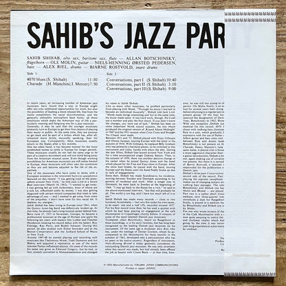 SAHIB SHIHAB / SAHIB'S JAZZ PARTY on Danish Debut - Japan LP NM NLP2011 obi