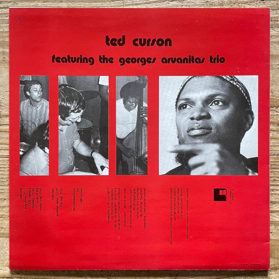 TED CURSON / POP WINE on French Futura GER26 NM