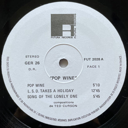 TED CURSON / POP WINE on French Futura GER26 NM