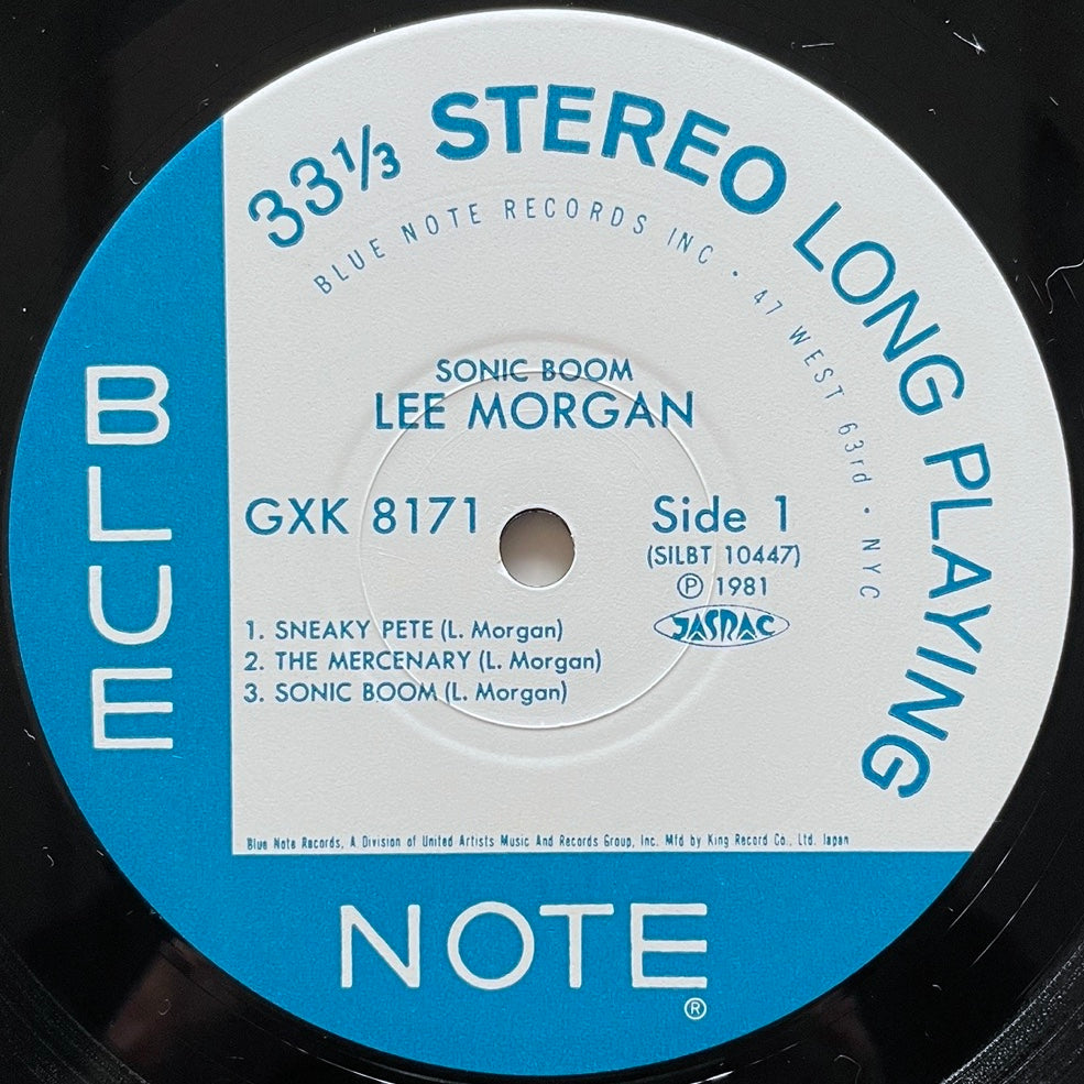 LEE MORGAN / SONIC BOOM on Blue Note - Japan King Original LP GXK-8171 obi