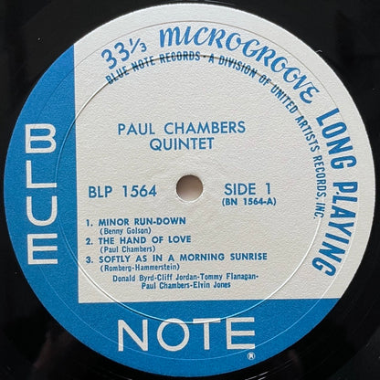 PAUL CHAMBERS QUINTET on Blue Note - US UA MONO LP BLP1564