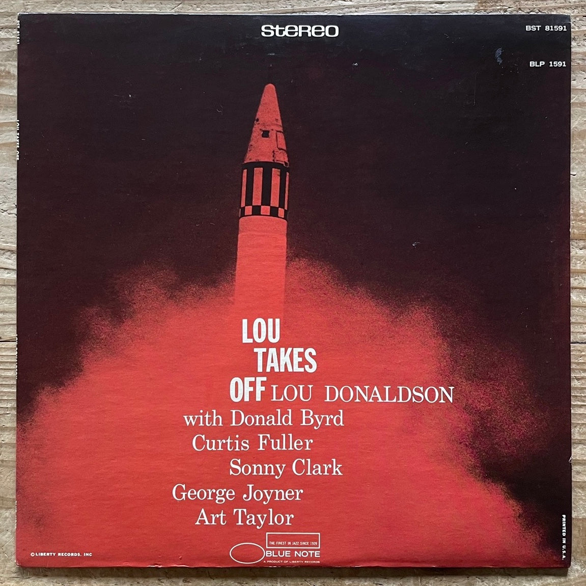 LOU DONALDSON / LOU TAKES OFF on Blue Note - US UA STEREO LP BST81591