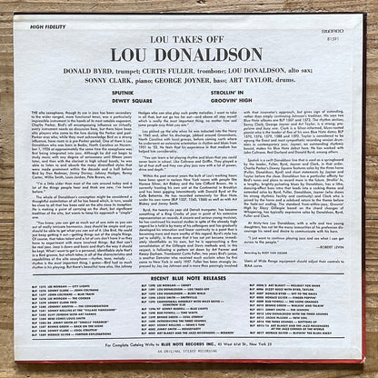 LOU DONALDSON / LOU TAKES OFF on Blue Note - US UA STEREO LP BST81591