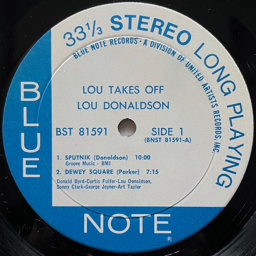 LOU DONALDSON / LOU TAKES OFF on Blue Note - US UA STEREO LP BST81591