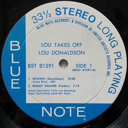 LOU DONALDSON / LOU TAKES OFF on Blue Note - US UA STEREO LP BST81591
