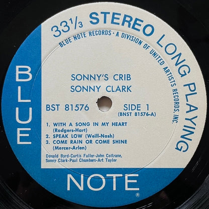 SONNY CLARK / SONNY'S CRIB on Blue Note - US UA STEREO LP BST81576