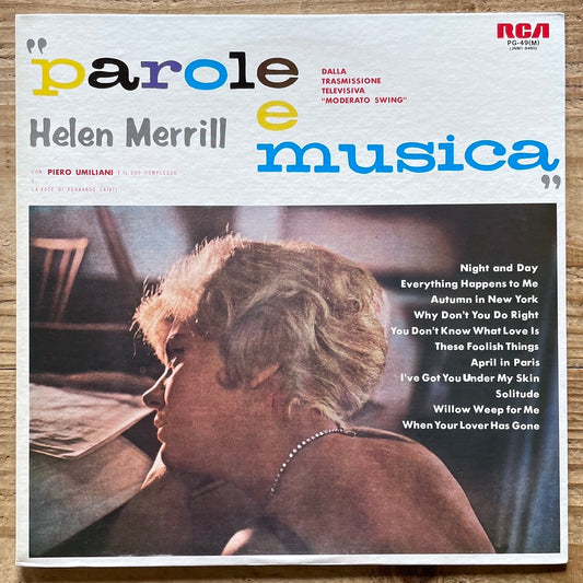 HELEN MERRILL / PAROLE E MUSICA on Italian RCA - Japan MONO LP NM PG-49