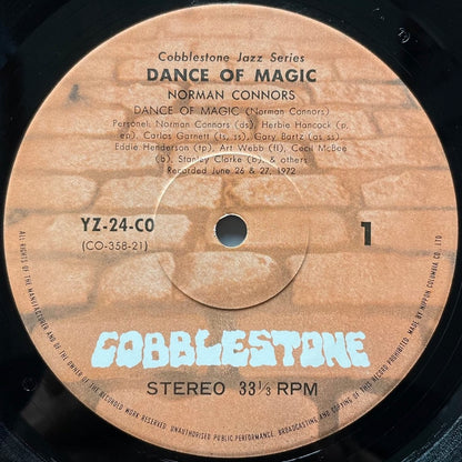 NORMAN CONNORS / DANCE OF MAGIC on Cobblestone - Japan LP NM YZ-24-CO