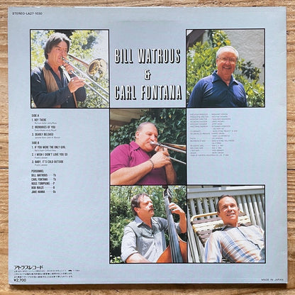BILL WATROUS & CARL FONTANA on Atlas - Japan Original LP Audiophile LA27-1030