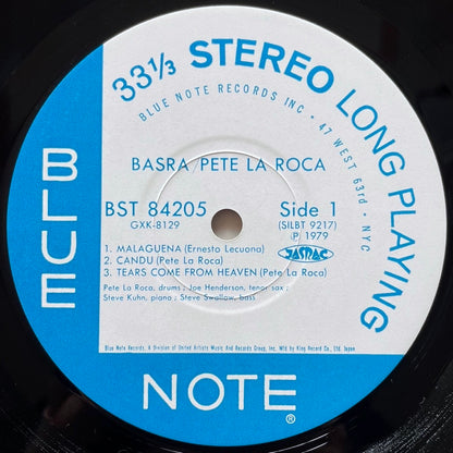 PETE LA ROCA / BASRA on Blue Note - Japan King LP GXK-8129