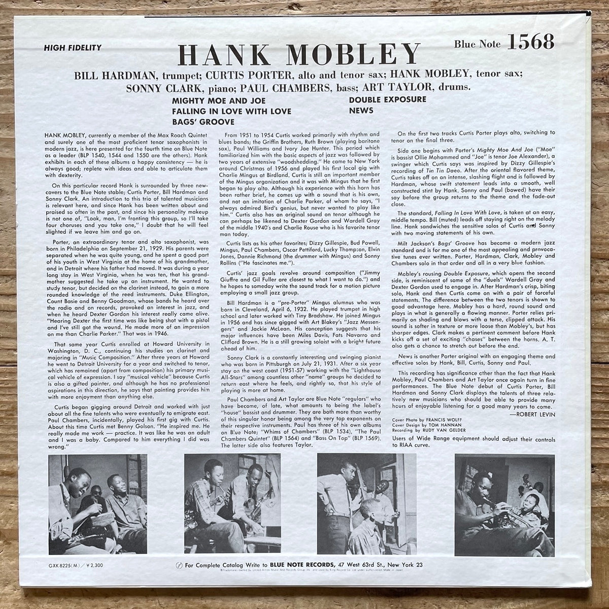 HANK MOBLEY / BLP 1568 on Blue Note - Japan King MONO LP NM GXK-8225