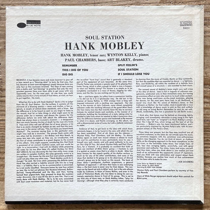 HANK MOBLEY / SOUL STATION on Blue Note - US Liberty BST-84031