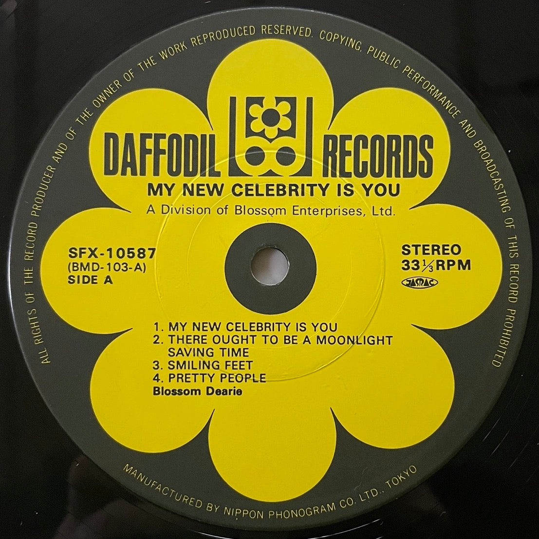 BLOSSOM DEARIE / MY NEW CELEBRITY IS YOU on Daffodil 2LP SFX-10587-8