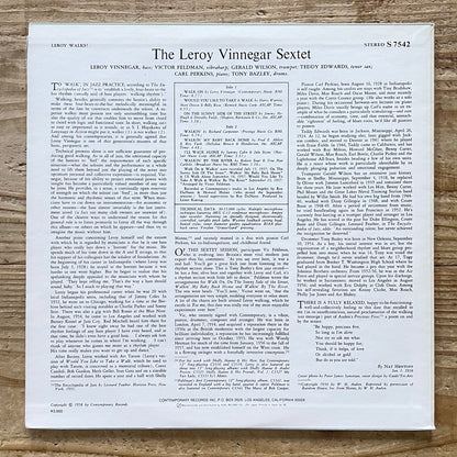 LEROY VINNEGAR SEXTET / LEROY WALKS on Contemporary - Japan King LP NM K20P-6609