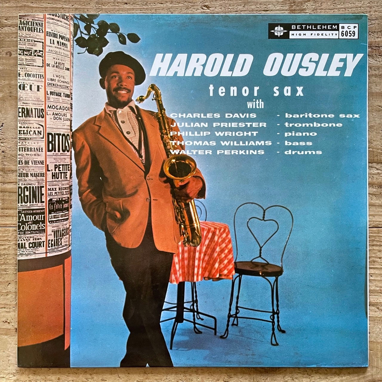 HAROLD OUSLEY / TENOR SAX - Bethlehem Spain Fresh Sound LP reissue NM