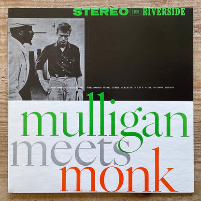 THELONIOUS MONK & GERRY MULLIGAN / MULLIGAN MEETS MONK - Japan Riverside LP NM SMJ-6107