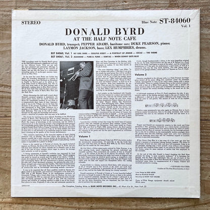 DONALD BYRD / AT THE HALF NOTE CAFE VOL.1 - Japan Blue Note King LP GXK-8104