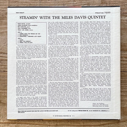MILES DAVIS QUINTET / STEAMIN' on Prestige - Japan MONO LP NM SMJ-6533