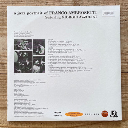 FRANCO AMBROSETTI feat. GIORGIO AZZOLINI / A JAZZ PORTRAIT - Japan 2LP obi