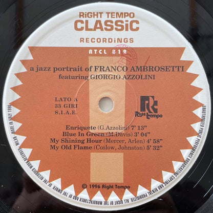FRANCO AMBROSETTI feat. GIORGIO AZZOLINI / A JAZZ PORTRAIT - Japan 2LP obi