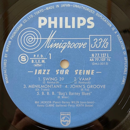 BARNEY WILEN / JAZZ SUR SEINE on French Philips - Japan LP NM DMJ-5015