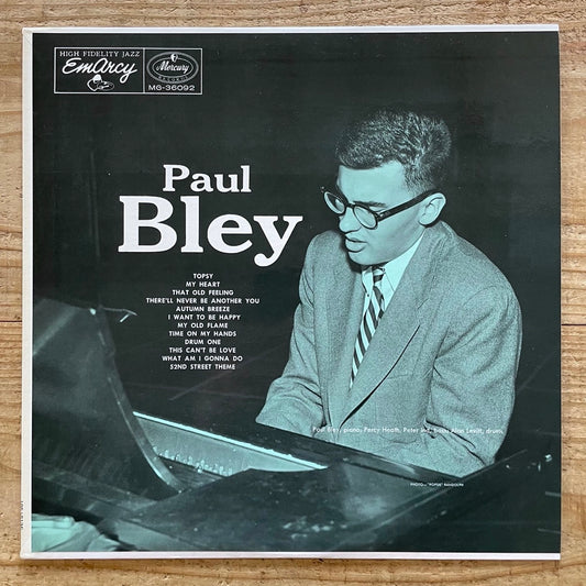 PAUL BLEY TRIO on Emarcy - Japan MONO LP NM 195J-51
