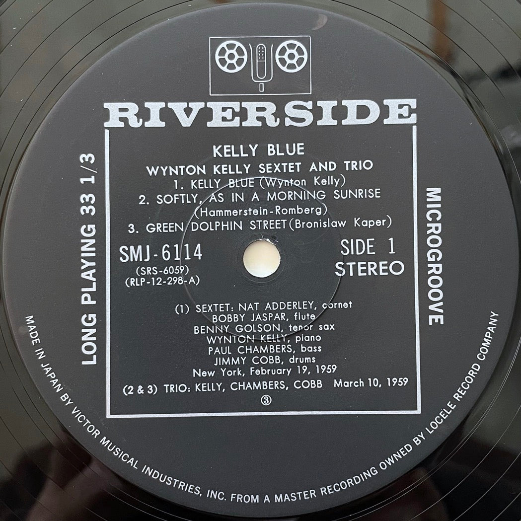 WYNTON KELLY / KELLY BLUE on Riverside - Japan LP SMJ-6114
