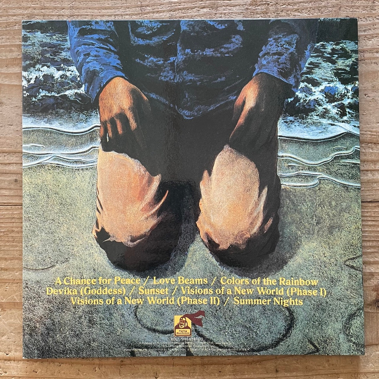 LONNIE LISTON SMITH & THE COSMIC ECHOES / VISIONS OF A NEW WORLD - Japan Flying Dutchman LP NM BVJJ-2827 obi