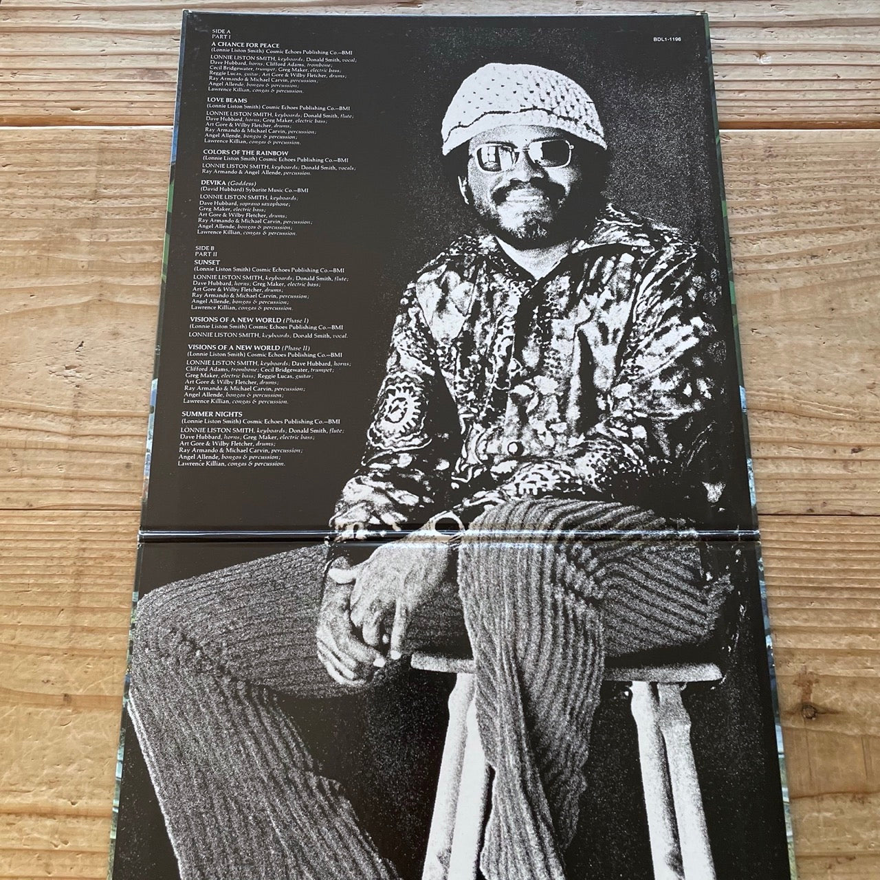 LONNIE LISTON SMITH & THE COSMIC ECHOES / VISIONS OF A NEW WORLD - Japan Flying Dutchman LP NM BVJJ-2827 obi