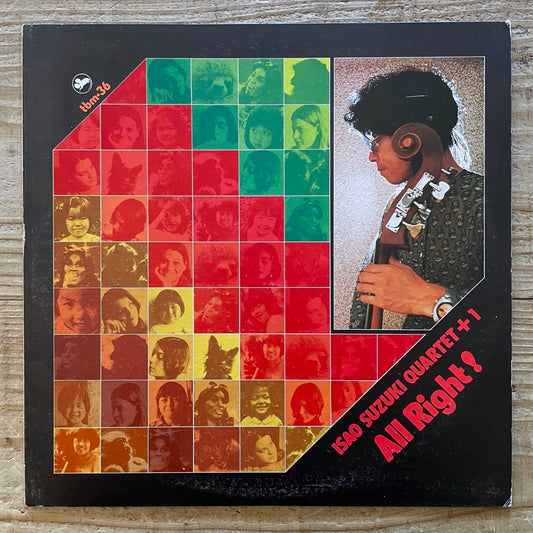 ISAO SUZUKI QUARTET + 1 / ALL RIGHT! on Three Blind Mice - Japan Original LP TBM-36