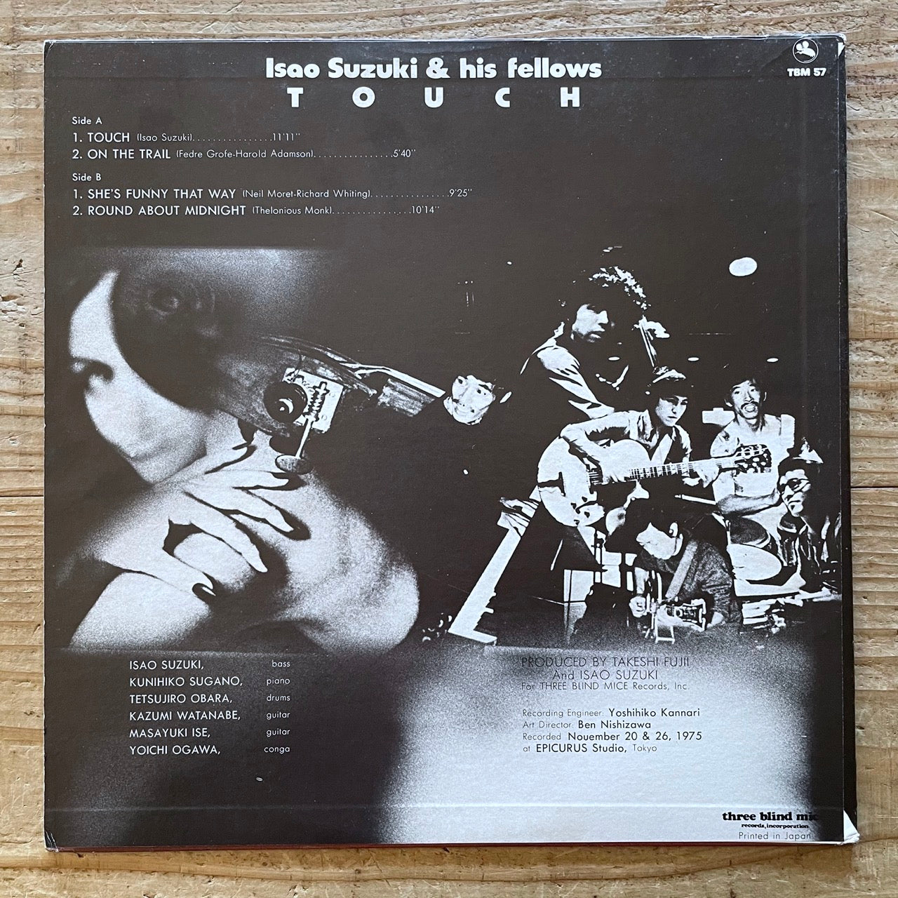 ISAO SUZUKI & FRIENDS / TOUCH on Three Blind Mice - Japan Original LP TBM-57