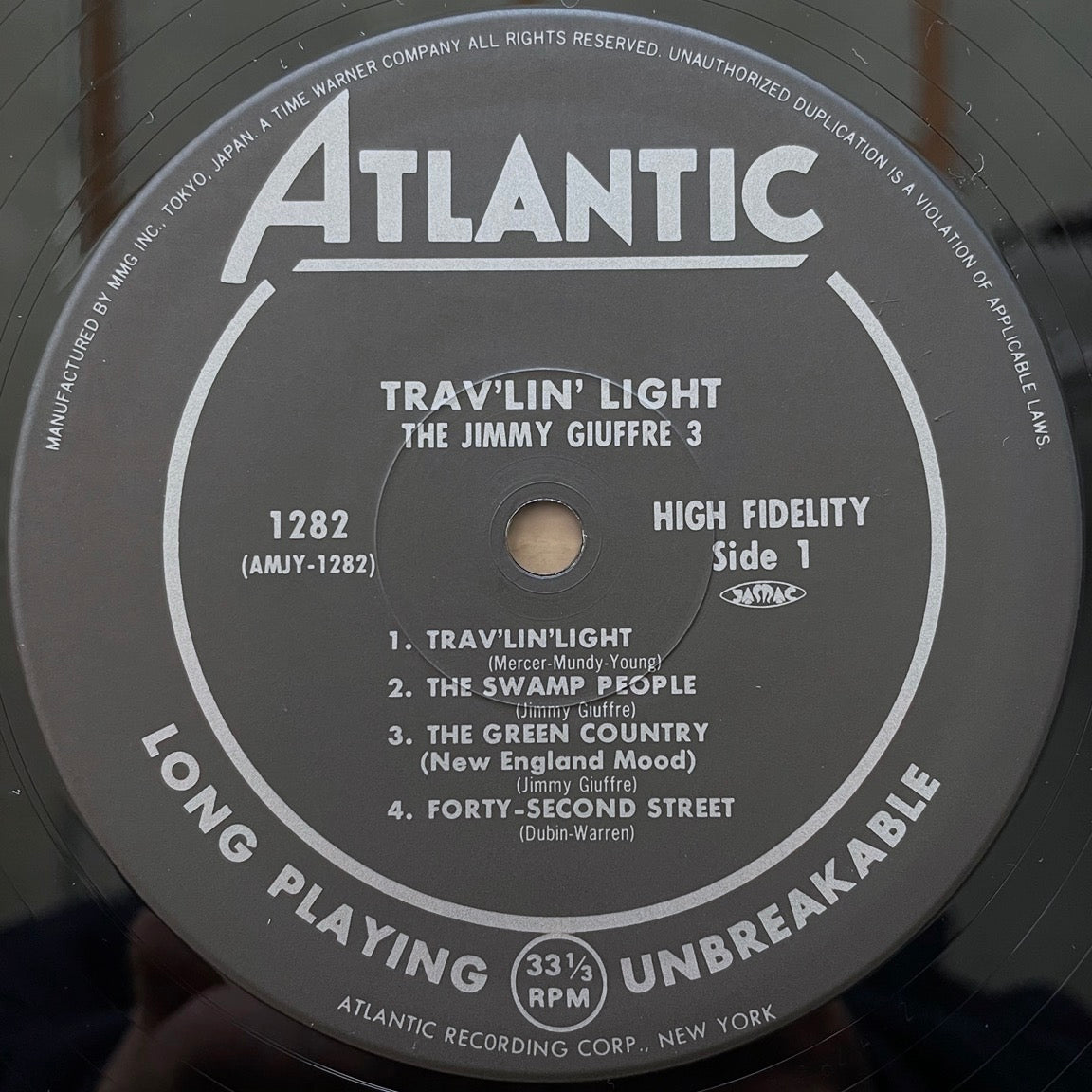 JIMMY GIUFFRE 3 / TRAV'LIN' LIGHT on Atlantic - Japan LP NM AMJY-1282