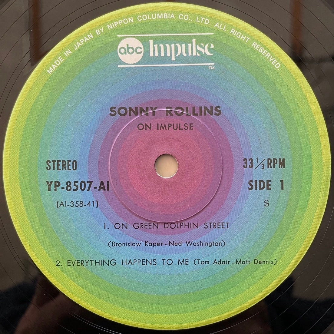 SONNY ROLLINS on Impulse - Japan GF LP YP-8507-AI