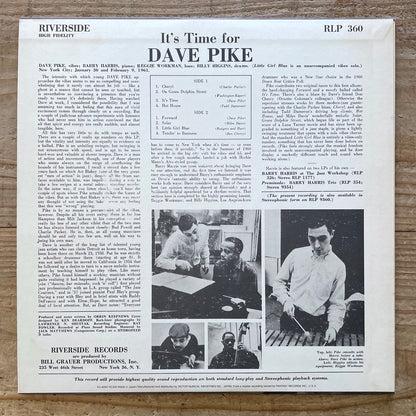 DAVE PIKE / IT'S TIME FOR on Riverside - Japan LP NM VIJ-4082