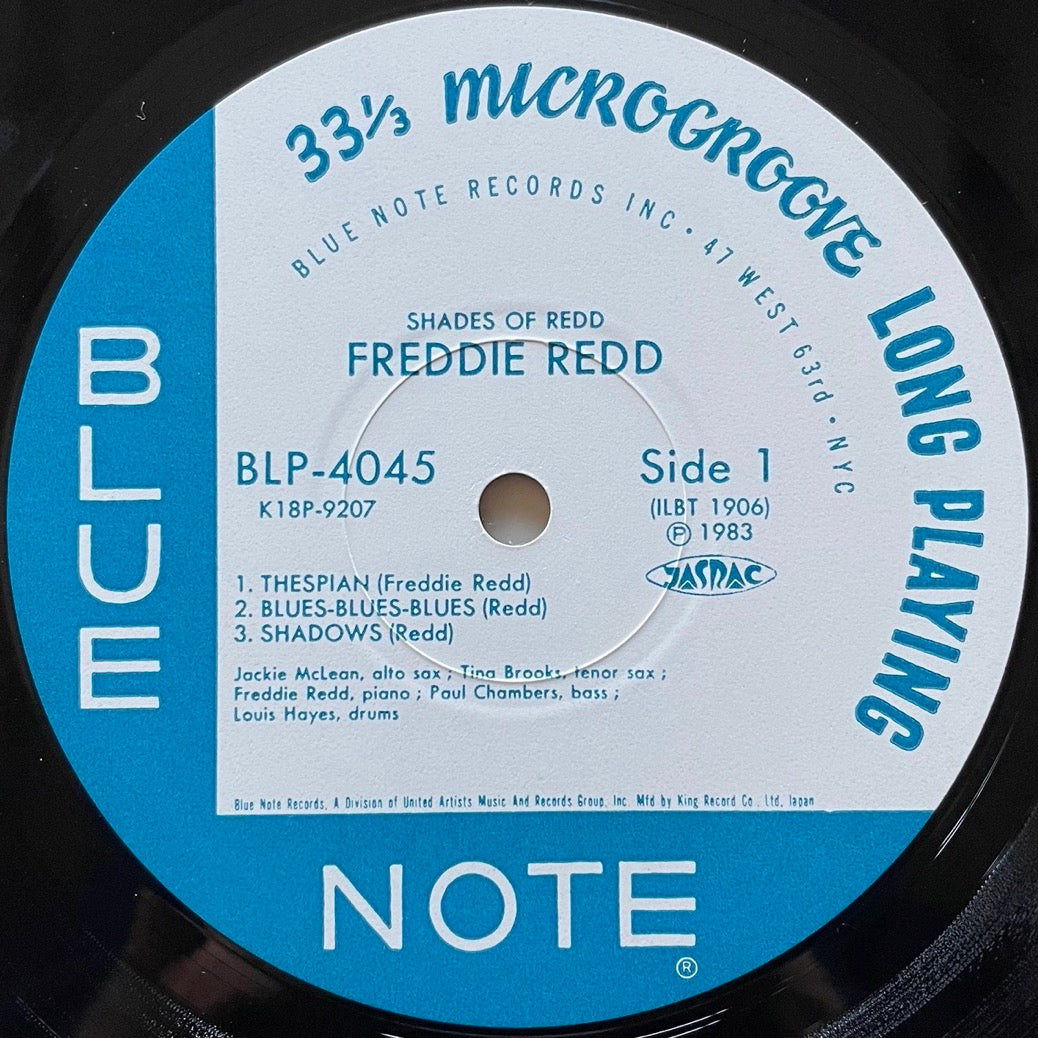 FREDDIE REDD / SHADES OF REDD on Blue Note - Japan King LP NM K18P-9207