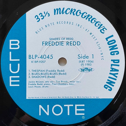 FREDDIE REDD / SHADES OF REDD on Blue Note - Japan King LP NM K18P-9207