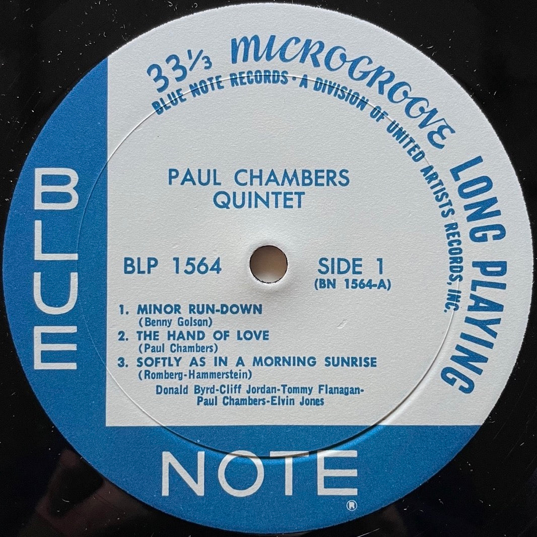 PAUL CHAMBERS QUINTET on Blue Note BLP1564 - US UA MONO LP