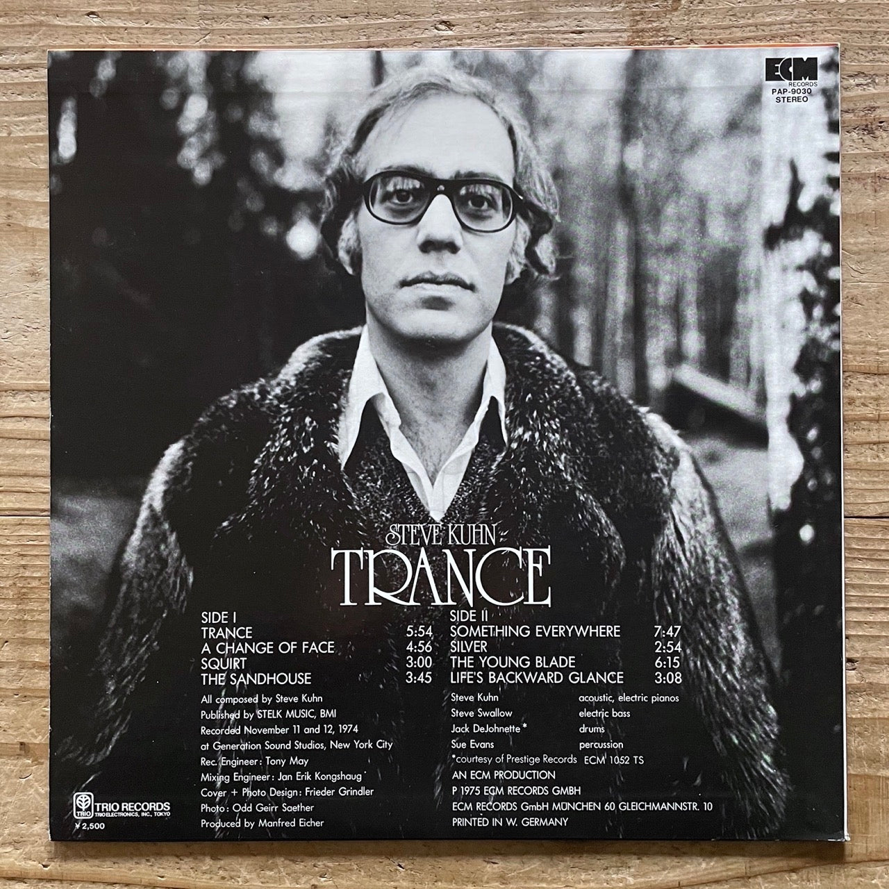 STEVE KUHN / TRANCE on ECM - Japan LP PAP-9030