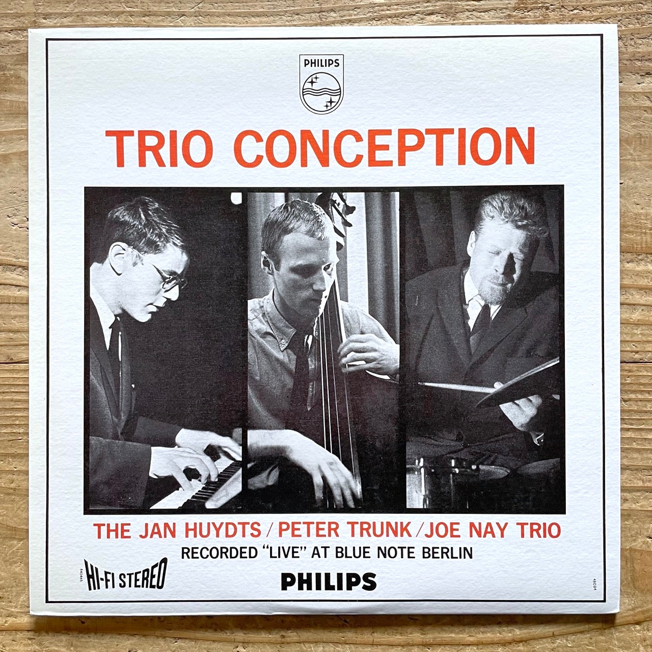 JAN HUYDTS TRIO / TRIO CONCEPTION on Dutch Philips - Japan LP NM DMJ-5035
