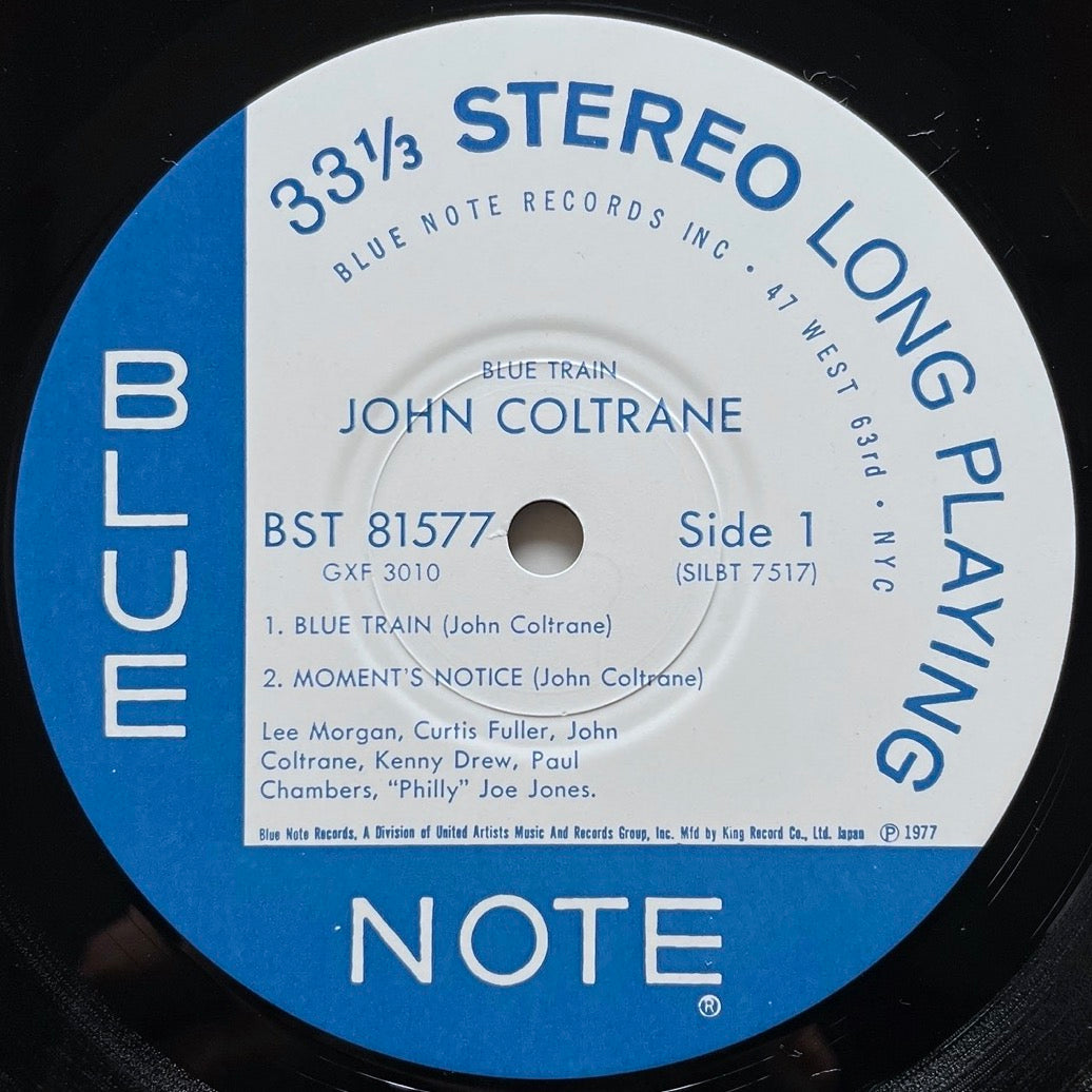 JOHN COLTRANE / BLUE TRAIN on Blue Note - Japan King LP GXF-3010