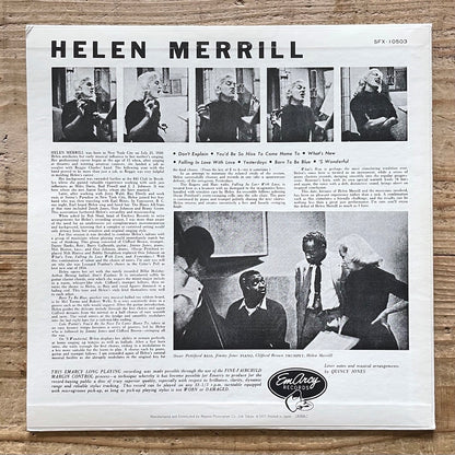 HELEN MERRILL with CLIFFORD BROWN on Emarcy - Japan Mercury LP NM SFX-10503