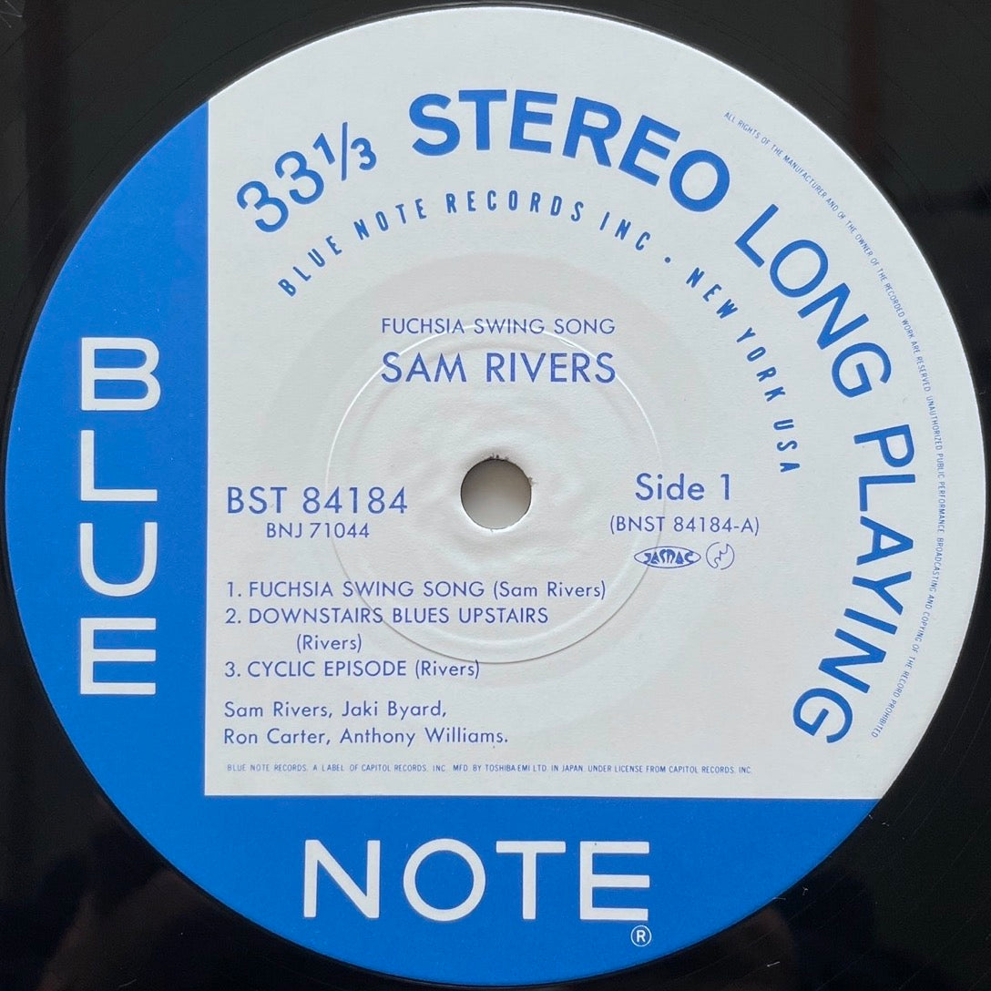 SAM RIVERS / FUCHSIA SWING SONG on Blue Note - Japan LP NM BNJ-71044
