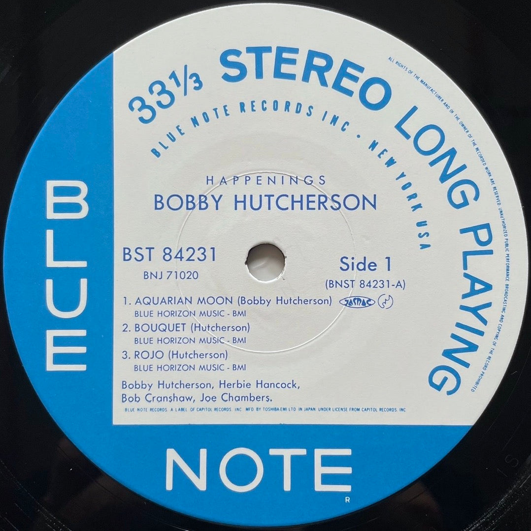 BOBBY HUTCHERSON / HAPPENINGS on Blue Note - Japan LP NM BNJ-71020