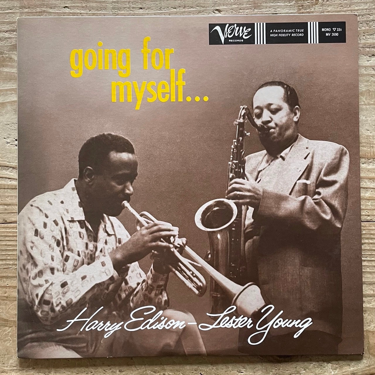 LESTER YOUNG - HARRY EDISON / GOING FOR MYSELF on Verve - Japan Mono Promo LP MV2690