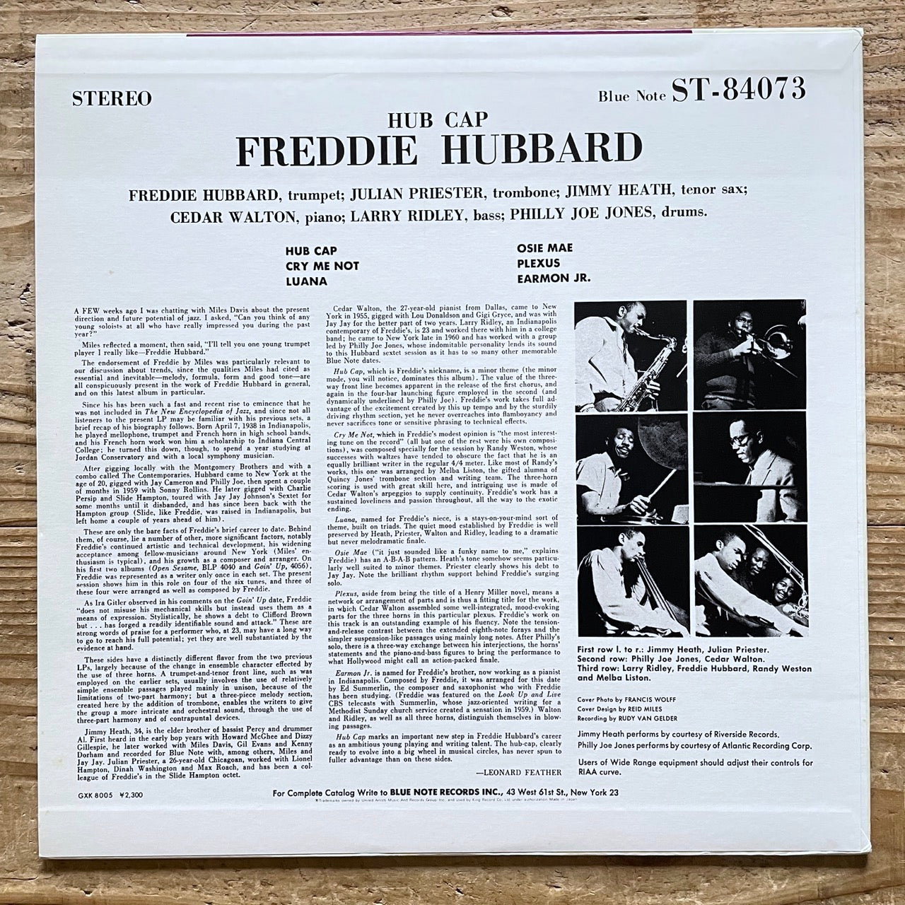 FREDDIE HUBBARD / HUB CAP on Blue Note - Japan King LP GXK-8005